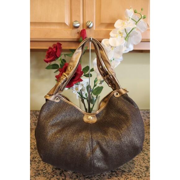 Jimmy Choo oracle bag purse bronze HOBO BAG PURSE (PU120 - Picture 1 of 6